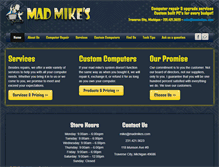 Tablet Screenshot of madmikes.com